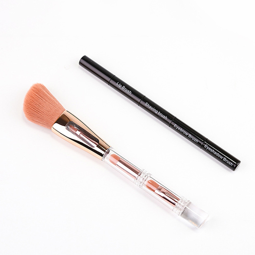 CODseller 4 in1 Makeup Brush Exquisite Lightweight Nylon Wool Practical Powder Brush for Eyebrow