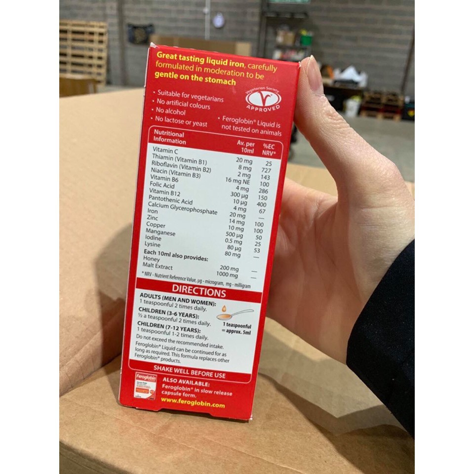 Feroglobin b12 bổ sung Sắt | Thế Giới Skin Care