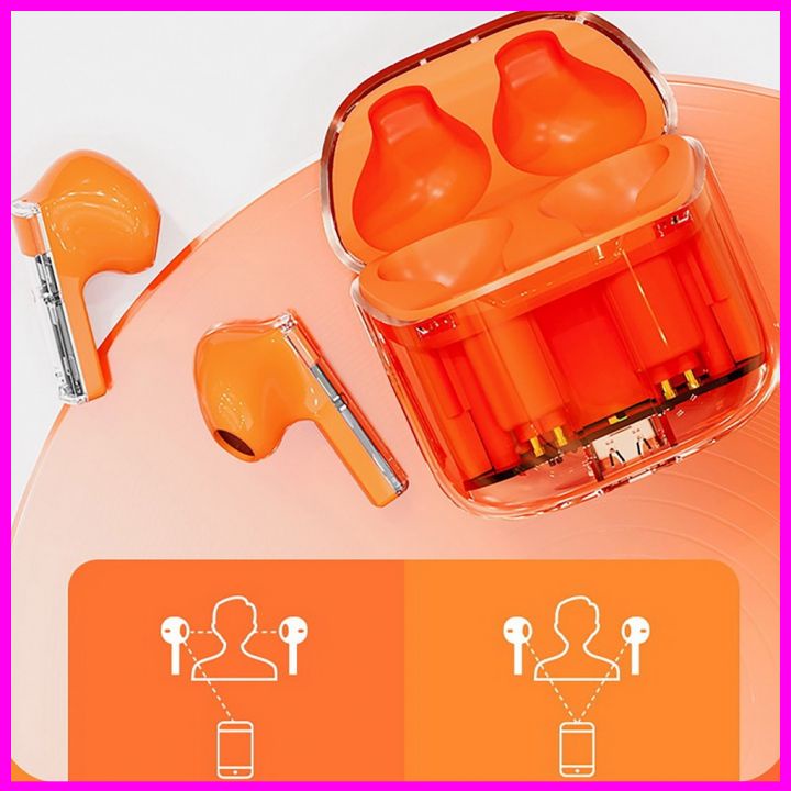 Tai Nghe Không Dây bluetooth v5.3 TWS YX-06 Kèm Mic Trong Suốt Phong Cách Thể Thao YX06 bảo hành 1 năm