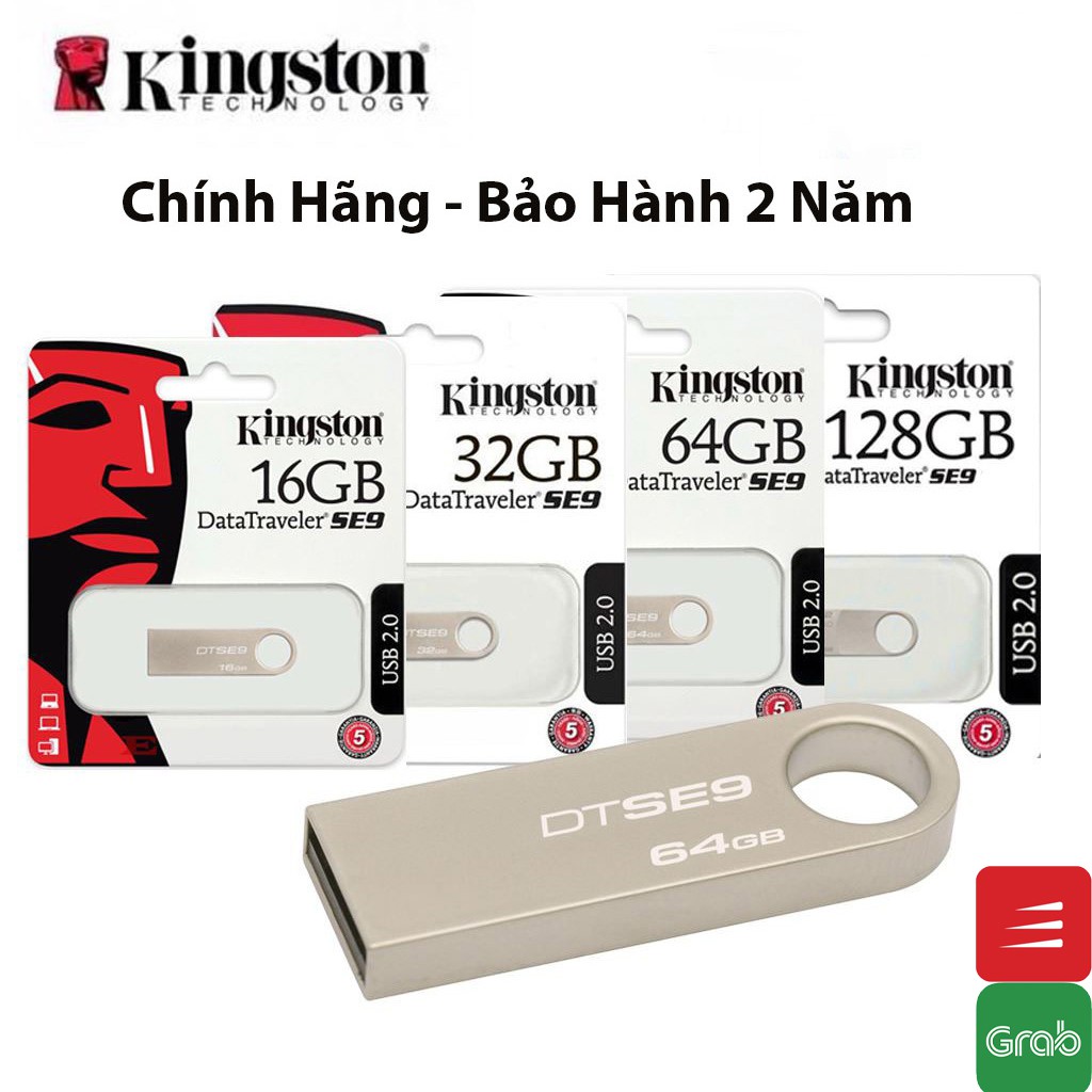 USB Kingston 64Gb/32Gb/16Gb/8Gb/4Gb/2Gb SE9 - chống nước, Bảo hành 2 Năm