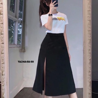 Chân váy xẻ tà bigsize 55kg-90kg