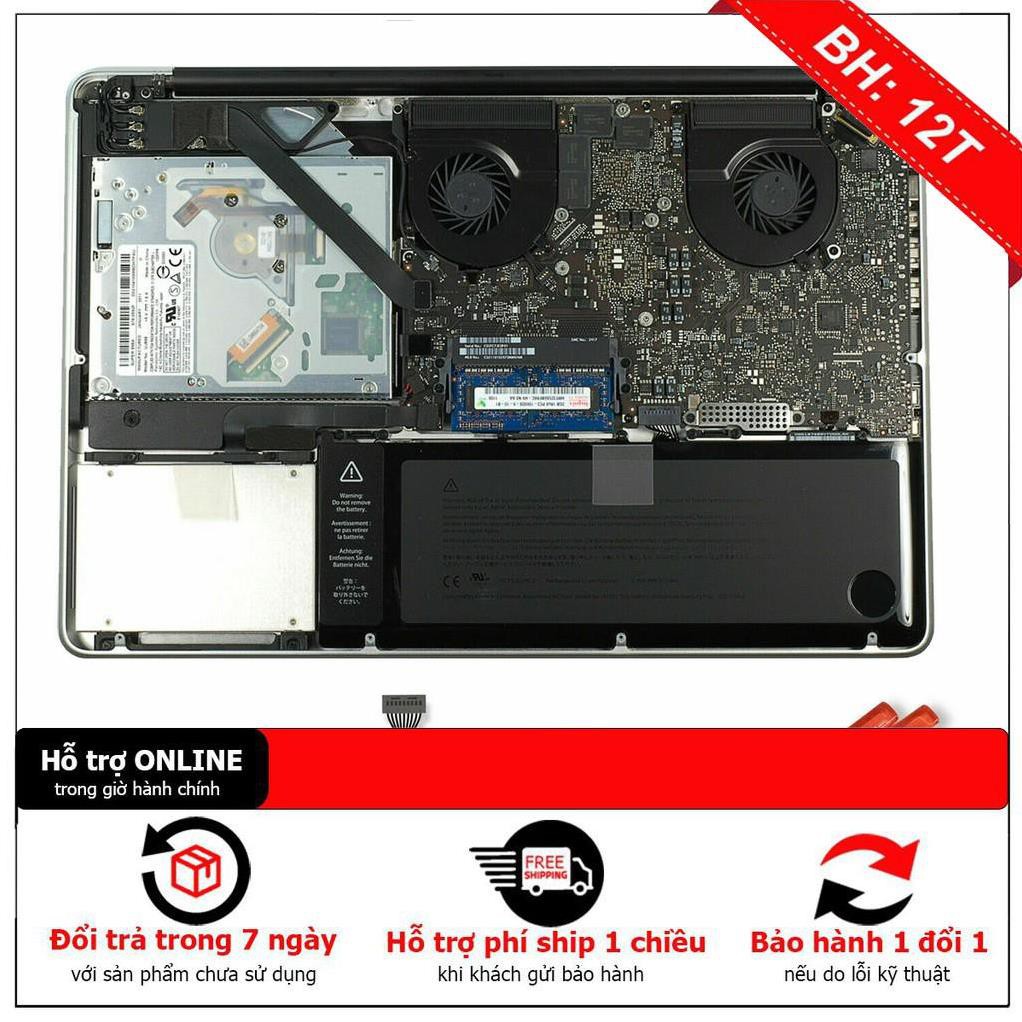 [BH12TH] PIN ZIN MACBOOK Pro 15&quot; 15 icnh Core i7 A1286 2011 2012 A1382