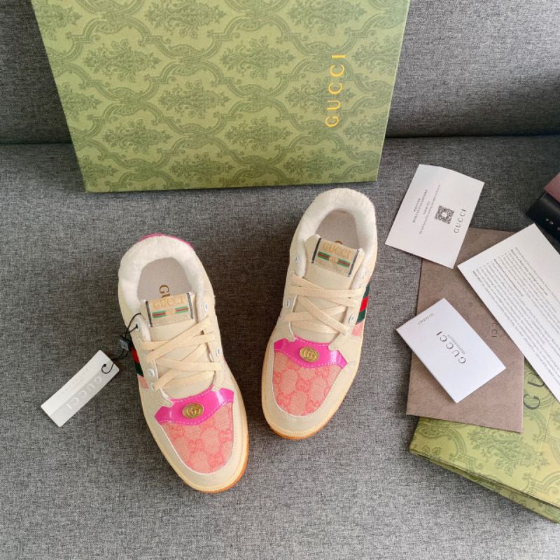 Giày Thể Thao Nữ Xanh Hồng Sneaker Ong Da Mềm Êm Fullbox Bill Túi Cao Cấp