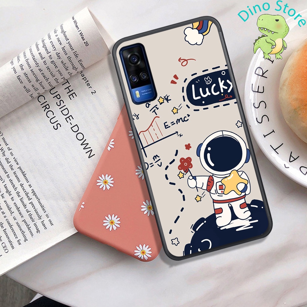 Ốp Lưng Vivo Y12S - Y20 - Y20S - Y51 2020 - Y53S - Y72 , In hình Phi Hành Gia chibi siêu hot.