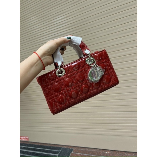 ❤️MẪU MỚI❤️DÍ-OR DA BÓNG HÌNH CHỮ NHẬT HÓT HÍT