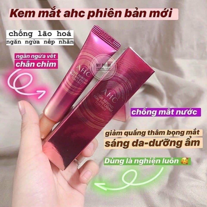 Kem Mắt AHC Ageless Real Eye Cream For Face 12ml 30ml Hàn Quốc.