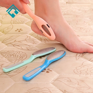[Hàng mới về] Bàn chải chà gót chân tẩy tế bào chết bằng thép không gỉ chăm sóc da tiện dụng