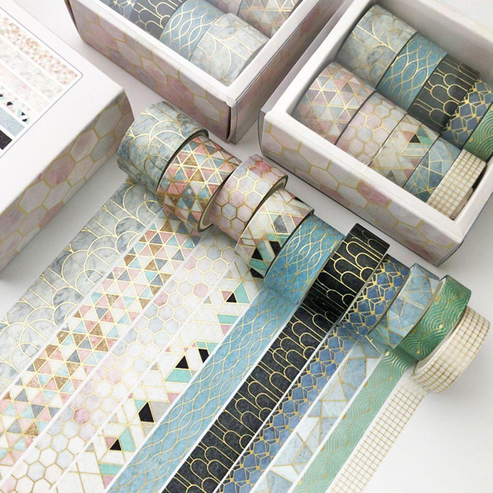 PISTA Cuộn Băng Dính Washi Họa Tiết Thế Giới Màu Hồng Đáng Yêu Phong Cách Nhật Bản