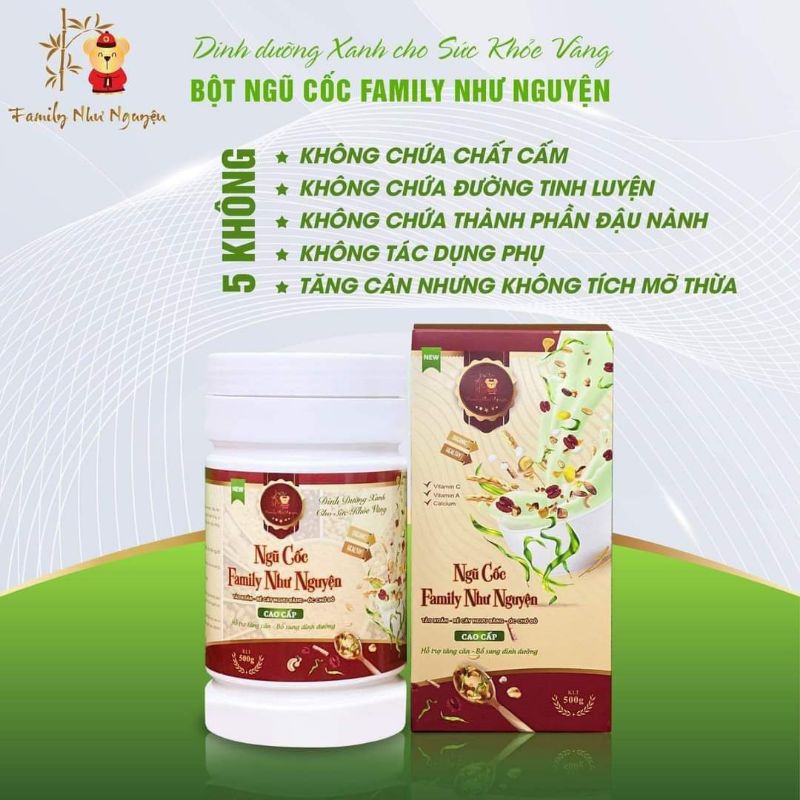 Ngũ cốc dinh dưỡng cao cấp 500gr - Tốt cho trẻ con,người ăn kiêng,tim mạch,huyết áp,u bướu,mẹ bầu và sau sinh,