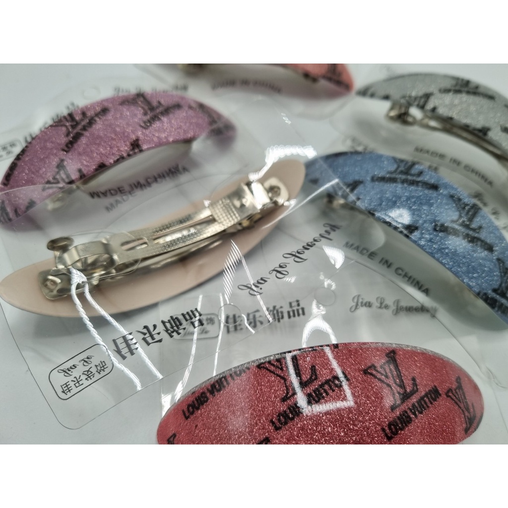 Cặp tóc nhựa vân nhũ nhiều mẫu trẻ trung, hàng nhẹ 3248