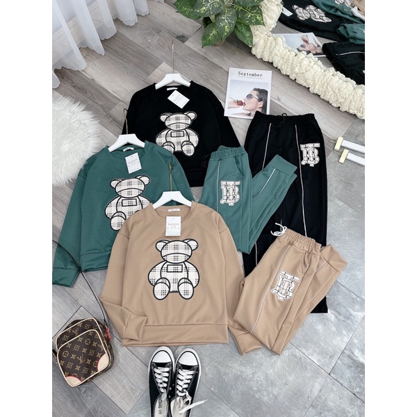 SET BỘ GẤU KẺ TB/ BỘ THỂ THAO NỮ/ BỘ Ở NHÀ