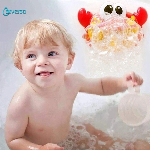 Máy tạo bọt xà phòng hình chú cua dễ thương vui nhộn cho bồn tắm em bé