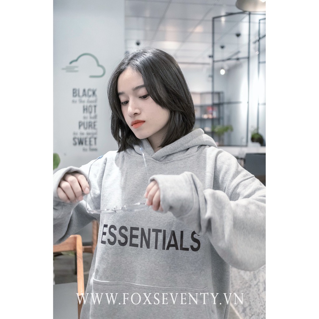 Áo hoodie ESSENTIALS chất nỉ cotton ( Nam nữ đều mặc được )