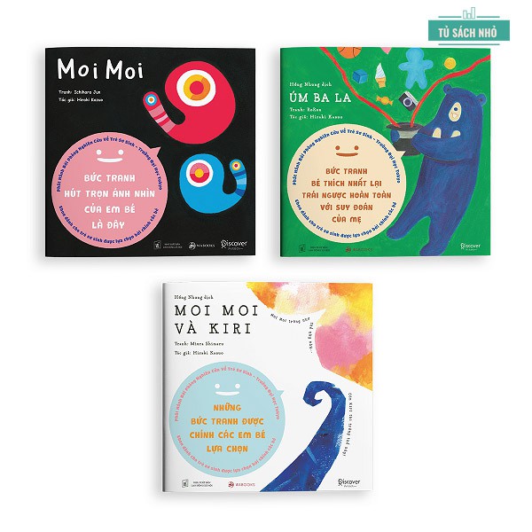 Sách Ehon - Moi Moi và Những Người Bạn - Set 03 cuốn ehon cho bé từ 0 - 2 tuổi