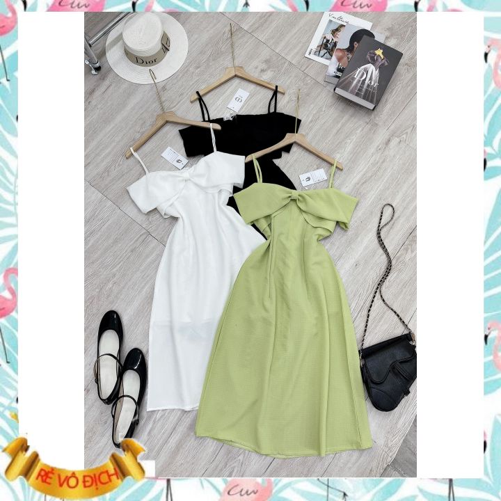 VÁY HAI DÂY DÁNG XÒE. ĐẦM HAI DÂY KẺ ĐỎ CARO