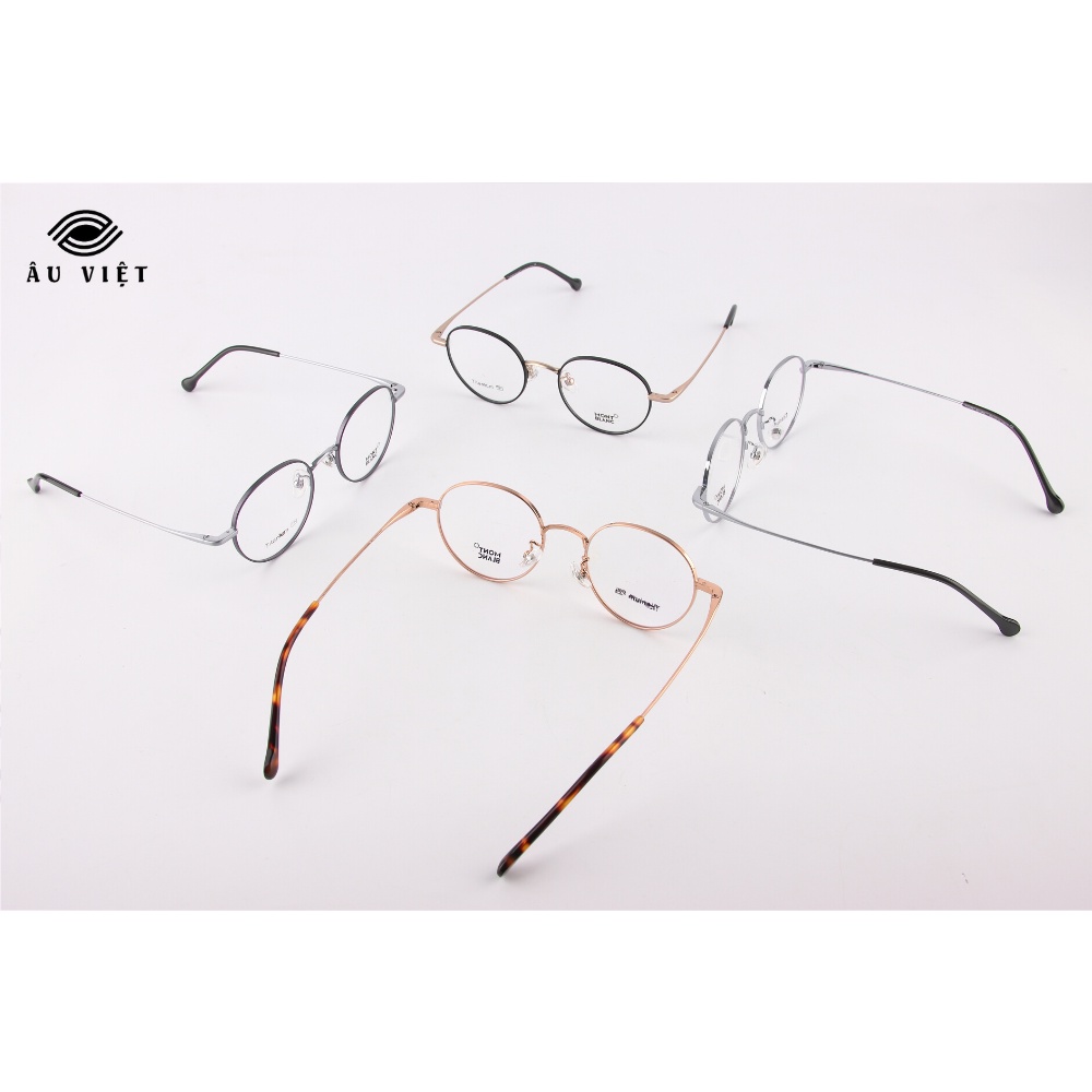 Gọng kính titanium MB 1074 dáng tròn Full box