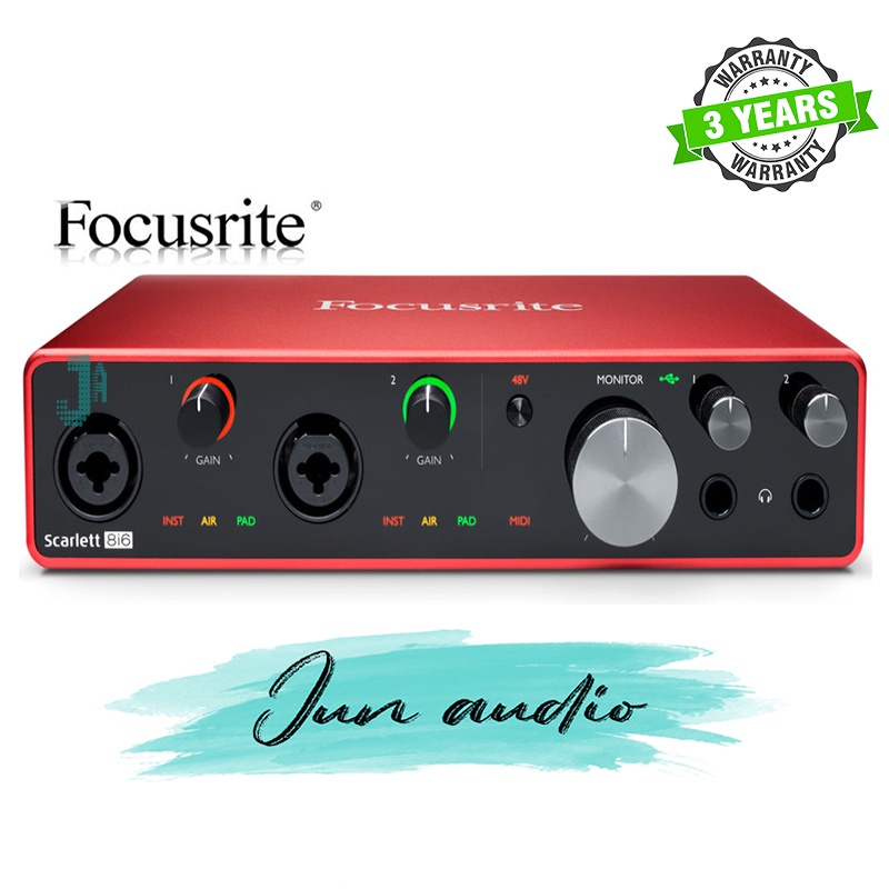 Sound card thu âm Focusrite Scarlett 8i6 (3rd Gen) - hàng mới, chính hãng