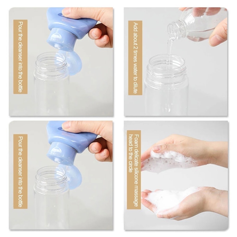 Chai chiết mỹ phẩm du lịch bằng silicone 100-200ml