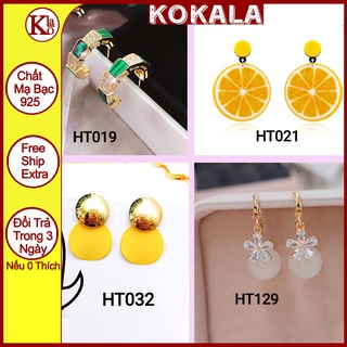 Bông Tai Tròn Dễ Thương Khuyên Tai Nữ s925 Thời Trang KOKALA HTG012