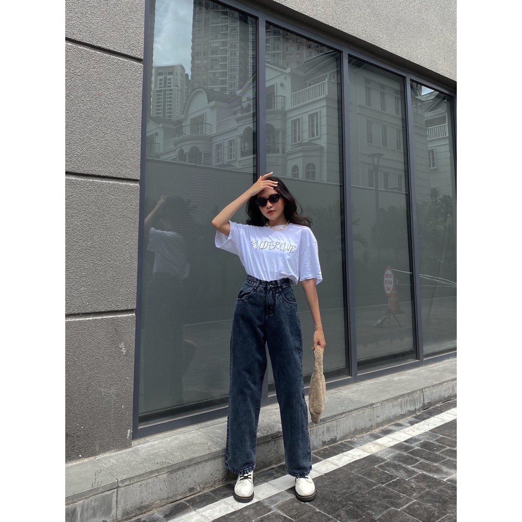 Quần FF DARK WASH BAGGY JEANS | BigBuy360 - bigbuy360.vn