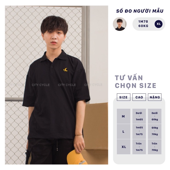 Áo polo nam nữ polo Weather City Cycle - Áo thun nam có cổ Unisex form rộng Local Brand