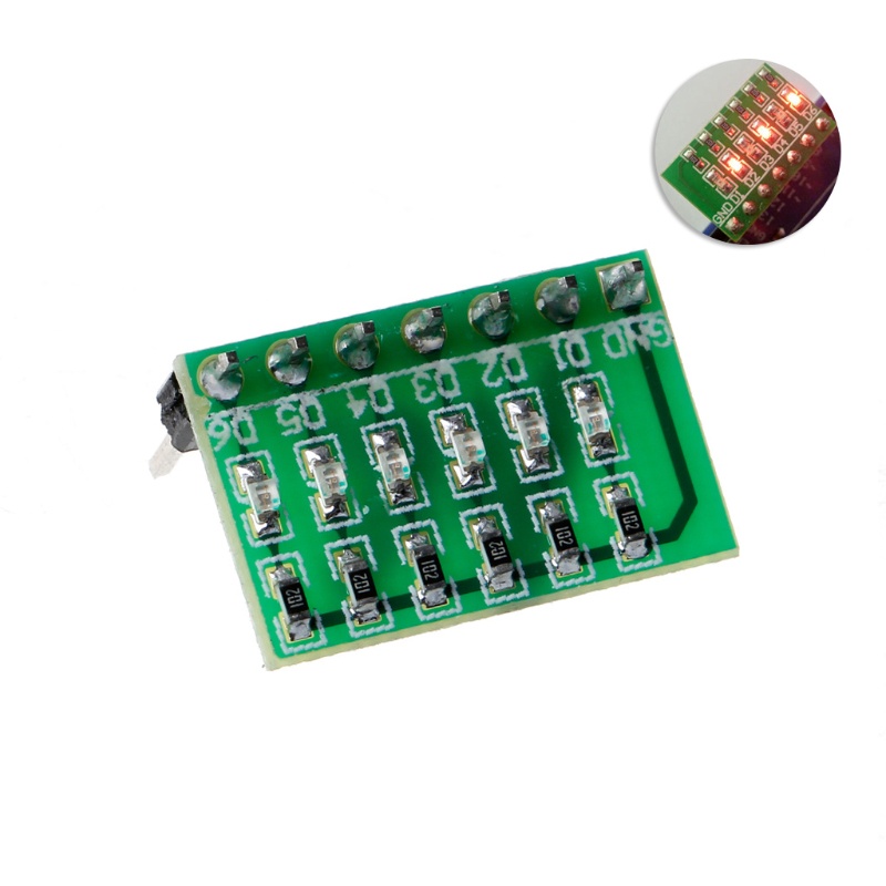 Bảng Mạch Đèn LED Nhiều Màu DC 3-12V 6 Bit Cho DUE MEGA2560