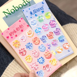 Nhãn dán trang trí hình chai nước đáng yêu