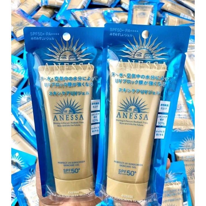Kem chống nắng Anessa dạng milk 60ml và dạng gel 90g SPF 50+ PA++++ Nội địa Nhật chính hãng