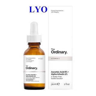 Serum dưỡng trắng da mờ thâm nám - Vitamin C - Ascorbic Acid 8% + Alpha Arbutin 2% - The Ordinary 30ml