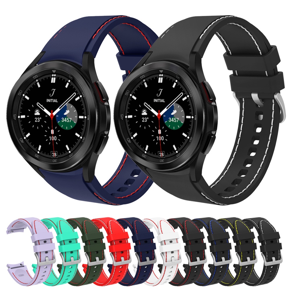 Mềm Dây Đeo Bằng silicone Cho Đồng Hồ Samsung Galaxy Watch 6 5 Pro 4 44mm 40mm 45mm Classic 42mm 46mm 47mm 43mm