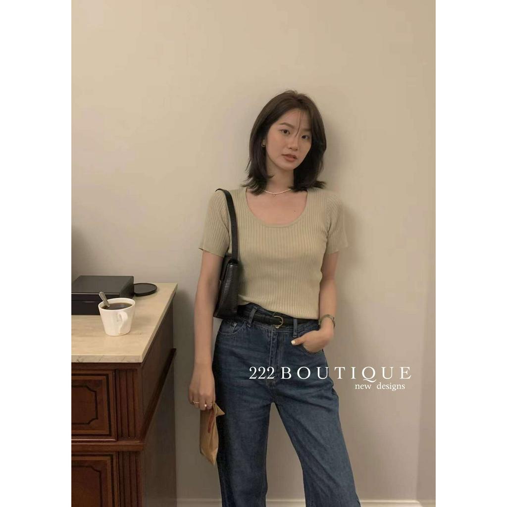 Áo ôm cổ U sâu LC 8608