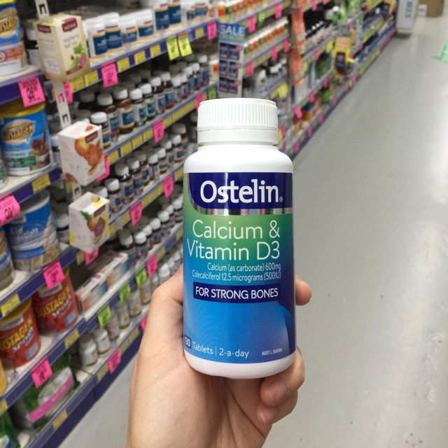 🦴 Ostelin Calcium & Vitamin D3 - 130 viên