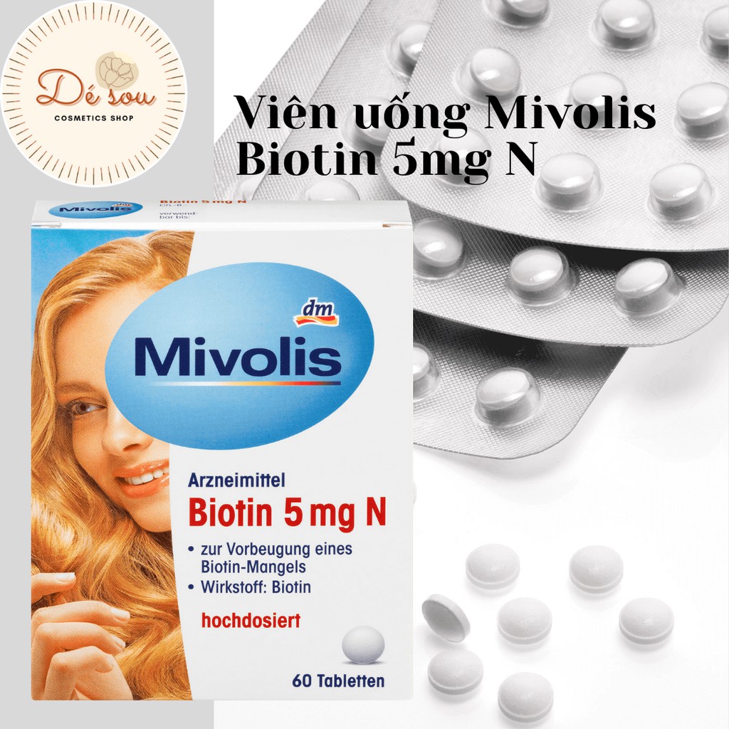 Viên uống MIVOLIS Biotin 5mg N