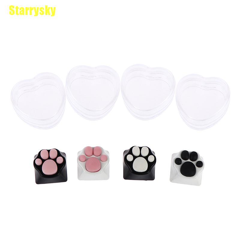 Nút Bàn Phím Bằng Silicone Abs Hình Chân Mèo Cá Tính | BigBuy360 - bigbuy360.vn