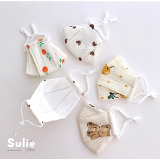 Khẩu trang xô Muslin (ko thêu tên)