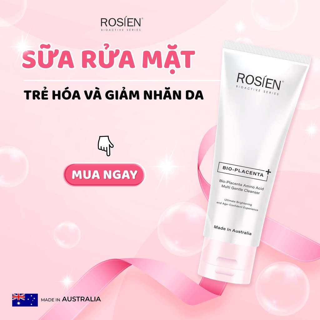 Sữa rửa mặt chống lão hoá - Rosien Bio Placenta Amino Acid Multi Gentle Cleanser 120ml