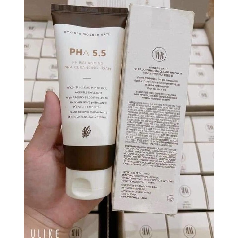 sữa rửa mặt pha 5.5 hàn quốc ph balancing cleansing foam 130ml chính hãng