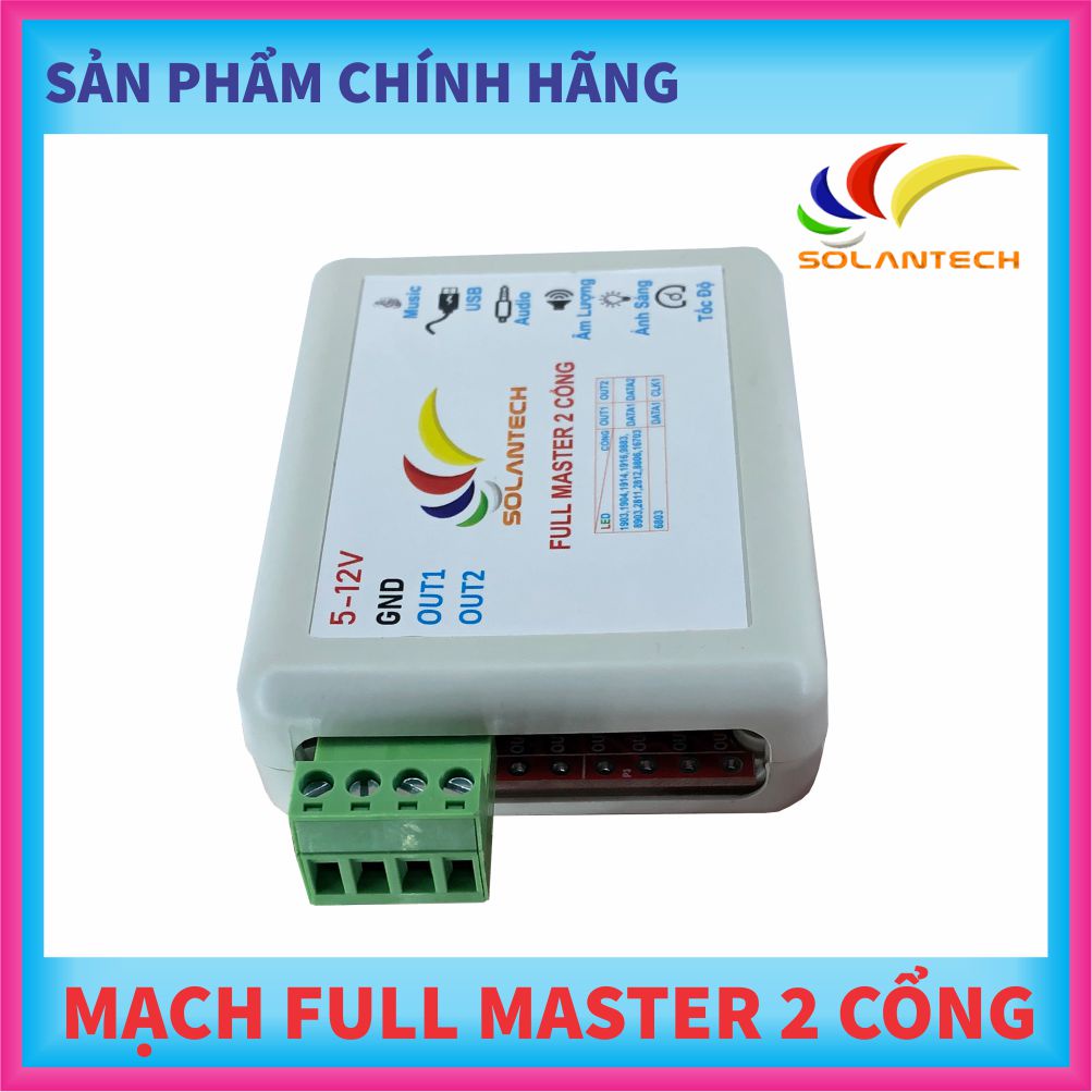 Mạch LED Full Nháy Theo Nhạc ST Master 2 Cổng