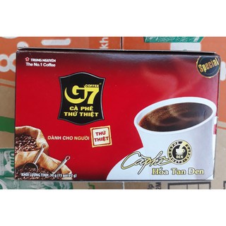Cà phê G7 hòa tan đen - Hộp 15 gói 2gr