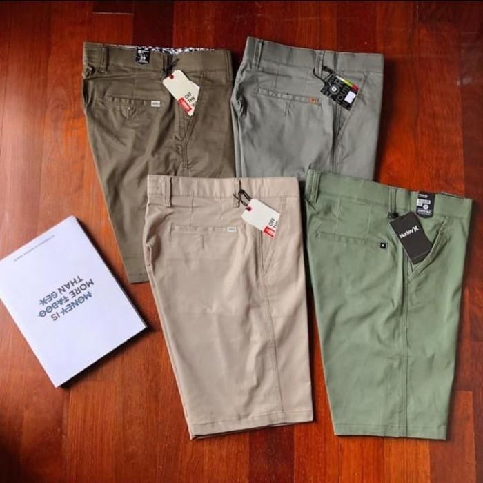 Quần Short Chino Nâu Xanh Lá Slimfit