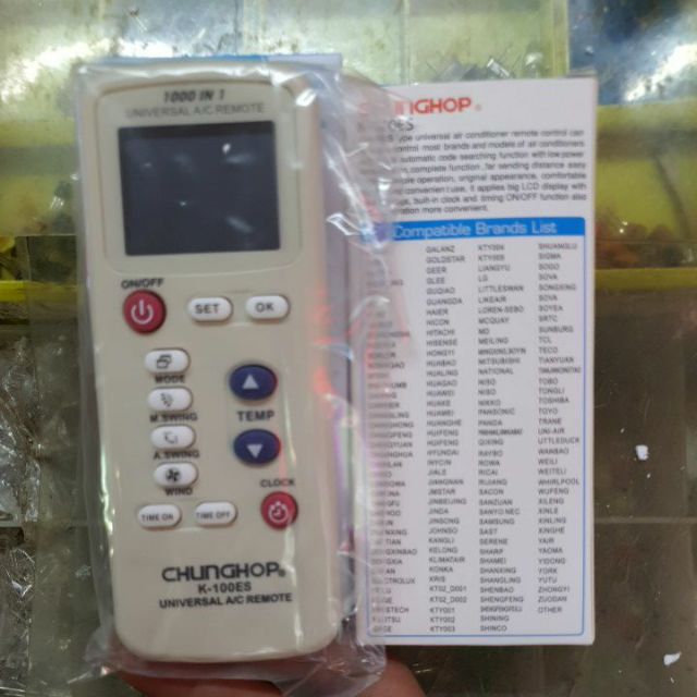 Khiển điều hoà đa năng K-100ES. M.Q: 0765563012