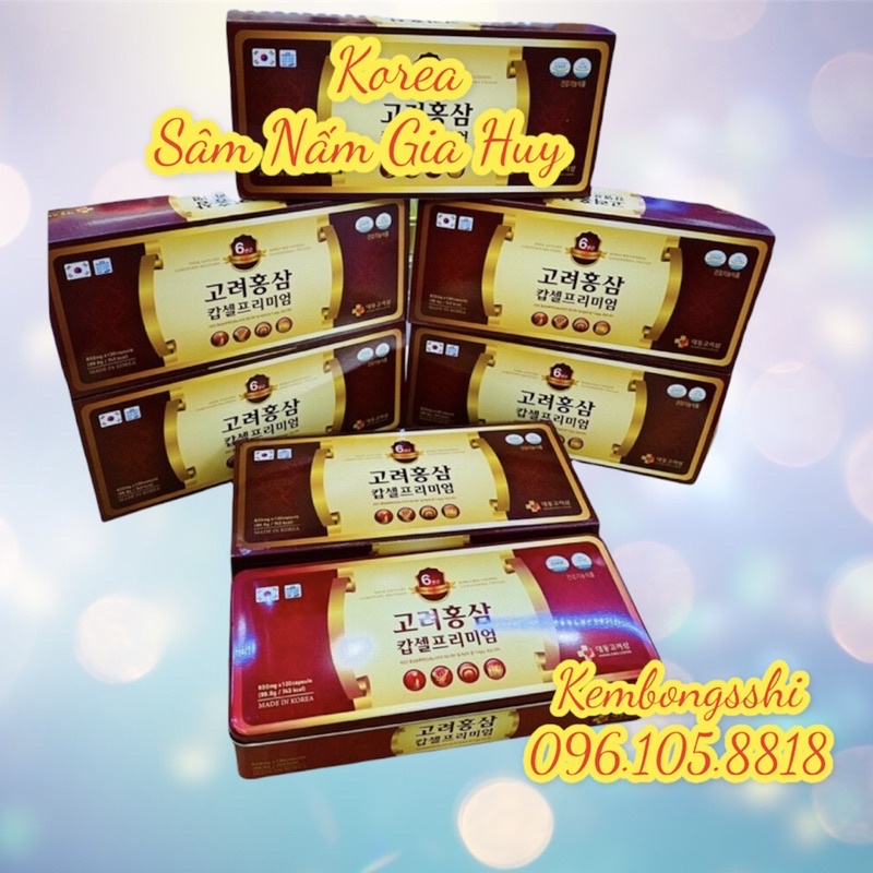 Viên Uống Đạm Sâm, Nhung Hươu, Linh Chi, Đông Trùng Hạ Thảo DEADONG HQ, Hộp 120V