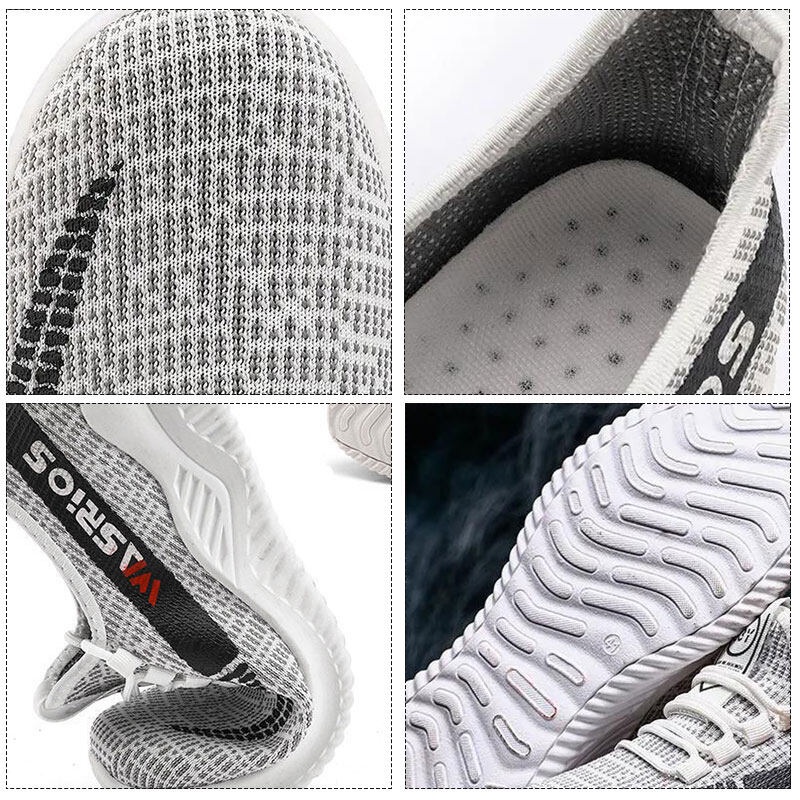 Giày Thể Thao Chạy Bộ Đế Mềm Thoải Mái Màu Xám Đen availab Mới Cho Nam