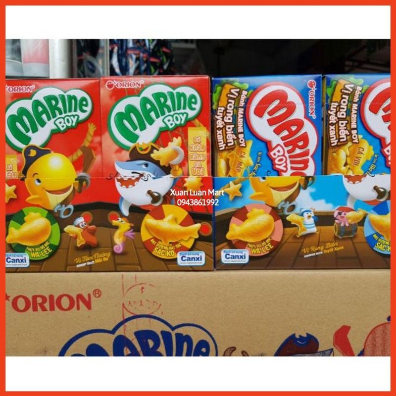Combo 5 hộp bánh cá Orion, 32g/gói