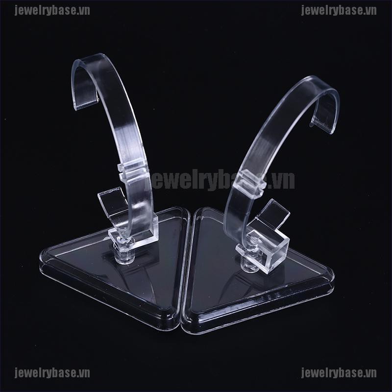 [Base] 1pc clear plastic wrist watch display rack holder sale show case stand tools [VN]