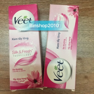 Kem tẩy lông Veet Silk 25g, dành cho da thường