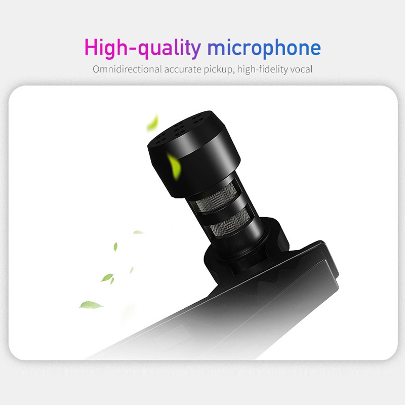 Microphone Basspal Đầu Cắm 3.5mm/USB C/Type-C Hỗ Trợ Thu Âm Cho Điện Thoại Android Huawei Xiaomi Samsung