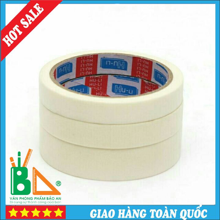 [GIÁ SỈ] Băng Dính Giấy Đủ Kích Cỡ Loại 20m-Siêu Dính Bản 1,5cm Dùng Đánh Dấu, Viết Chữ Lên Được