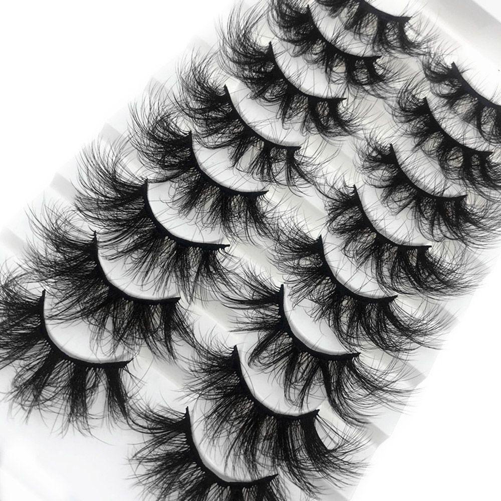 Set 8 Cặp Lông Mi Giả Mi Giả 25mm Trang Điểm Tự Nhiên MIH SKONHED