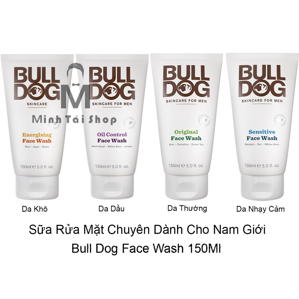 Sữa rửa mặt dành cho nam giới Bulldog Face Wash Chính hãng UK